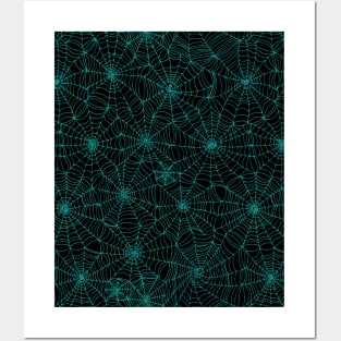 Spiderwebs pattern Posters and Art